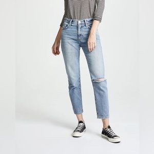 CURRENT ELLIOT The Vintage Cropped Slim Boyfriend Jeans Size 25